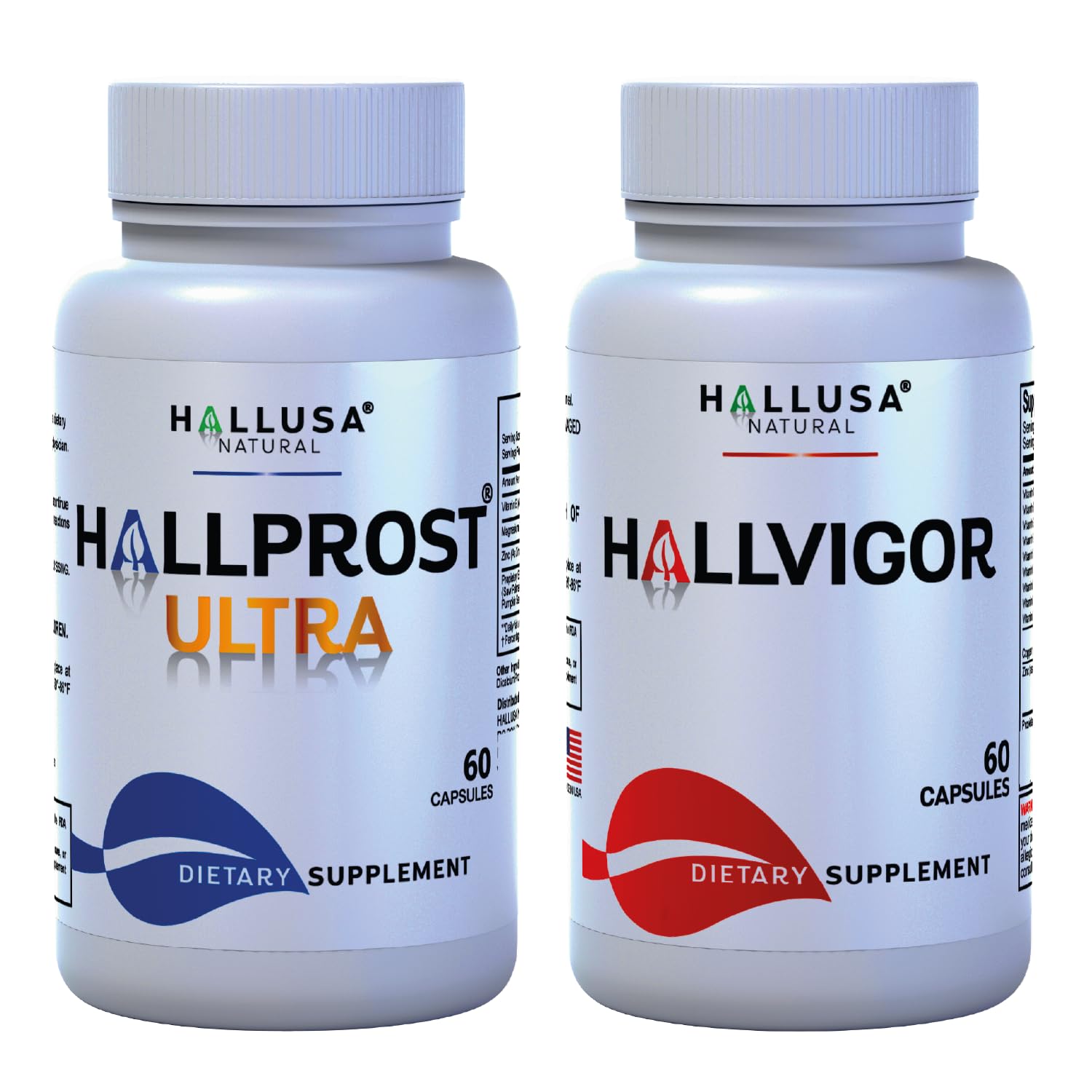 Hallusa Natural Hallprost Ultra capsules on bottle, supporting daily vitality