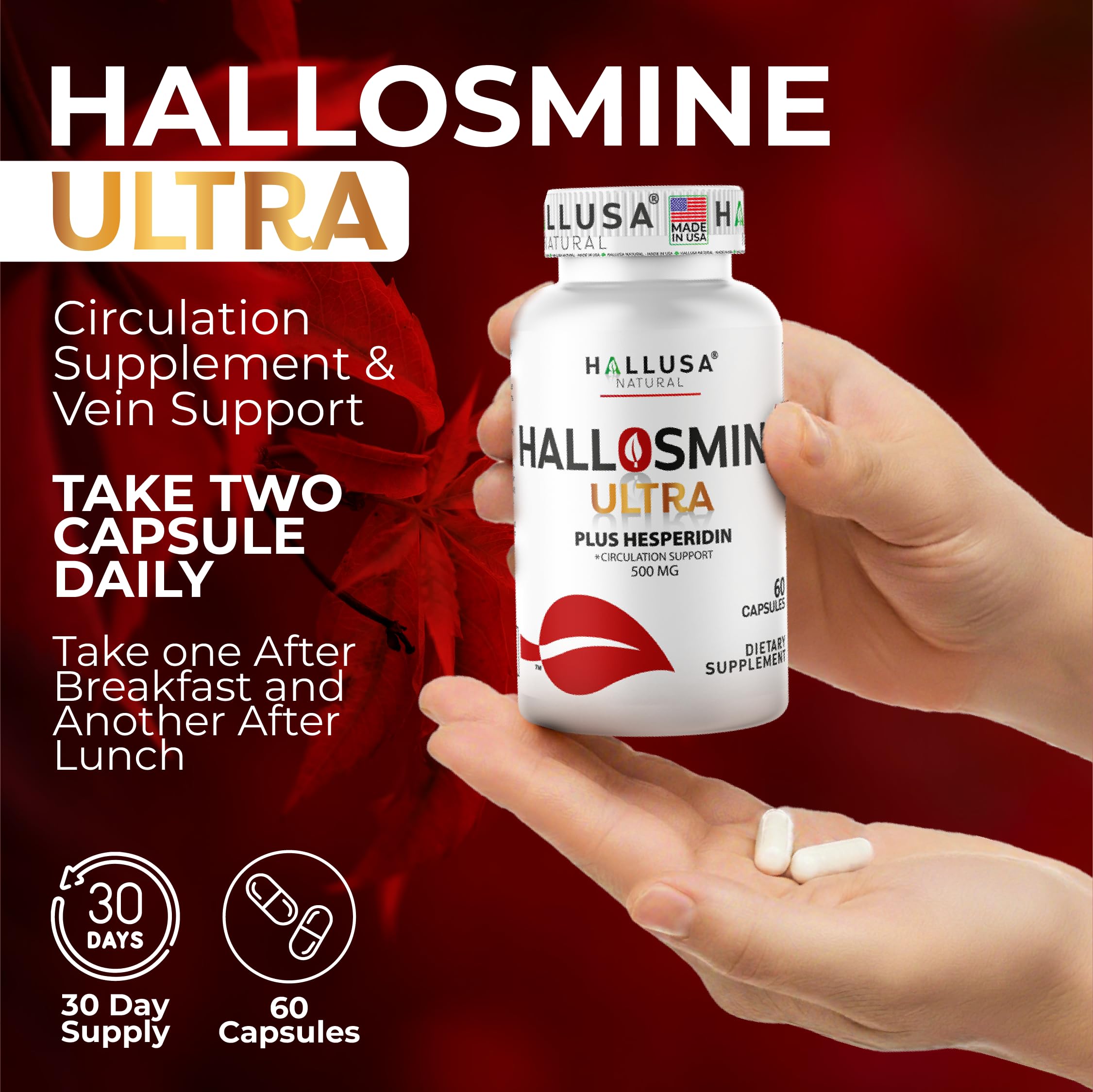 Hallusa Natural product on shelf, ready for a convenient shopping experience.