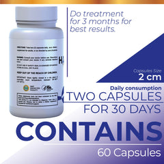 Hallusa Natural saw palmetto-prostate capsules for easy identification