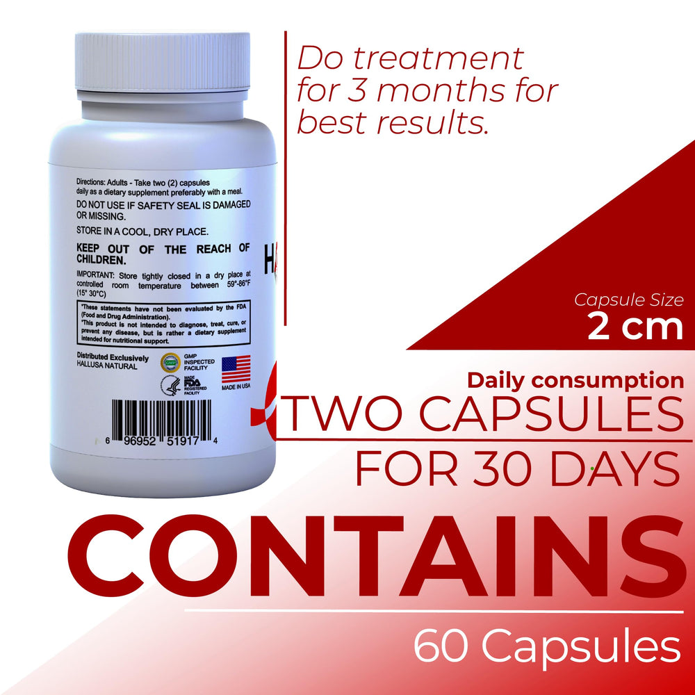Hallusa Natural zinc vitamin D B vitamins capsules for overall wellness