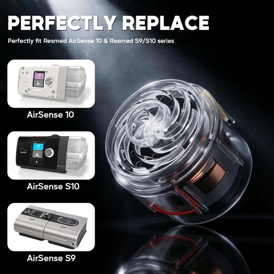 Hameisen CPAP motor Airsense 10 side view highlighting easy installation