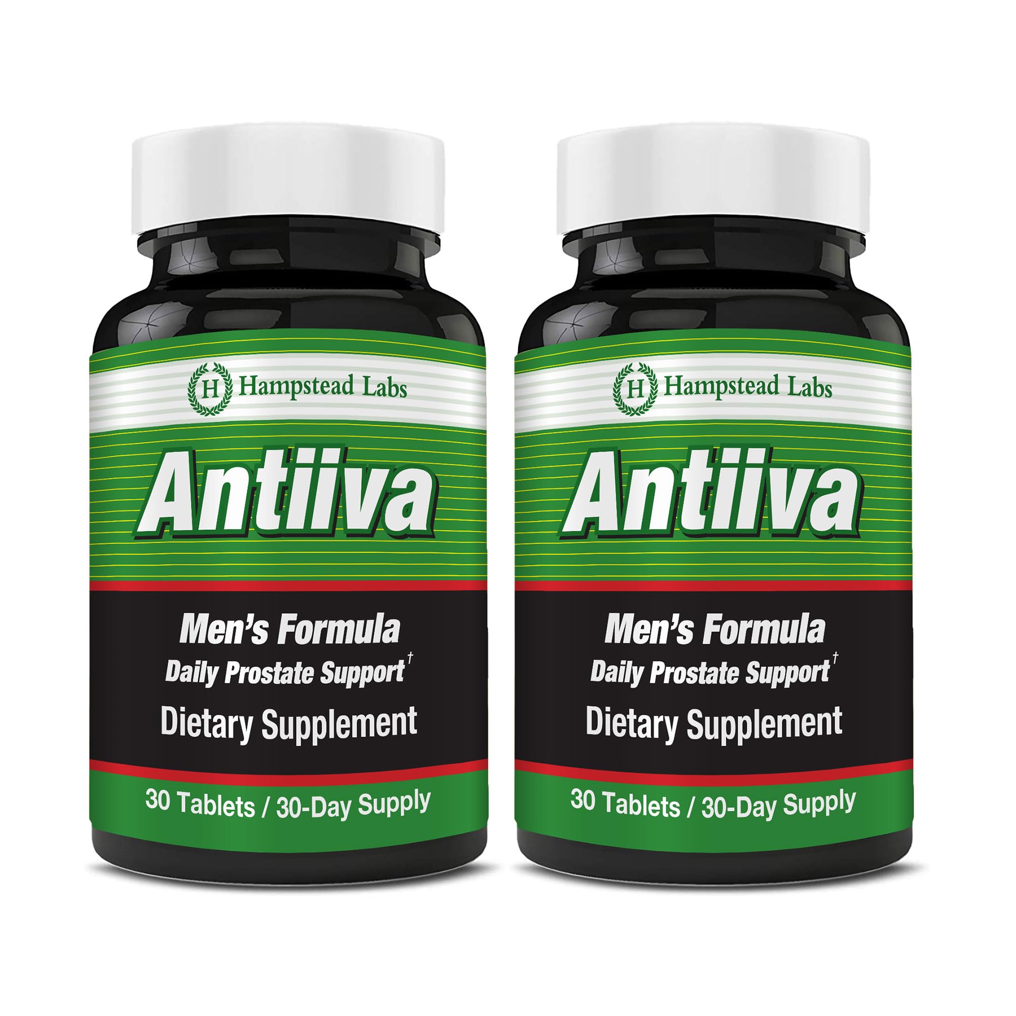 Hampstead Labs Prostate Health bottle front supports daily urinary comfort for men.