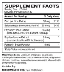 Hampstead Labs Prostate Health tablets shown for a 30-day supply.
