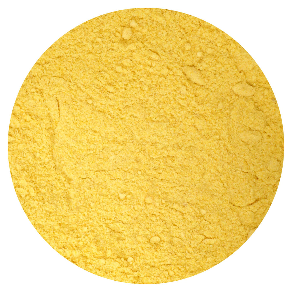 Hampton Distribution soy lecithin powder with measuring spoon for precise recipe dosing.