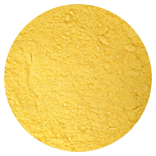 Hampton Distribution soy lecithin powder with measuring spoon for precise recipe dosing.