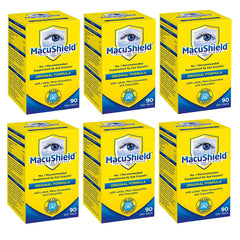 Hampton Macushield bottle closeup highlighting 90 capsules for daily use