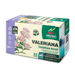 Hanan Valeriana tea box ready for a relaxing evening ritual