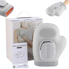 Hand Massager cordless heat setting for targeted wrist comfort.