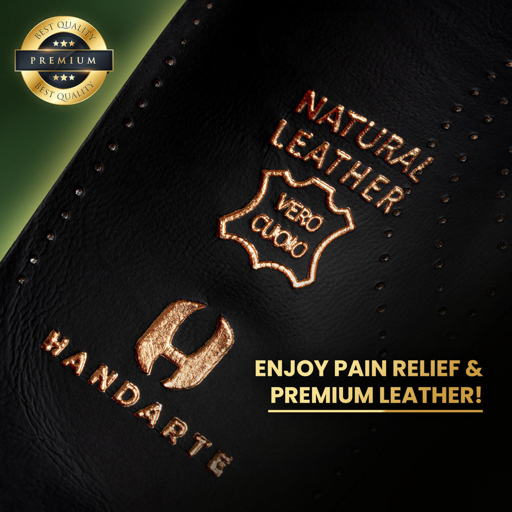 HANDARTE Dress shoe ready orthotic inserts for versatile use.