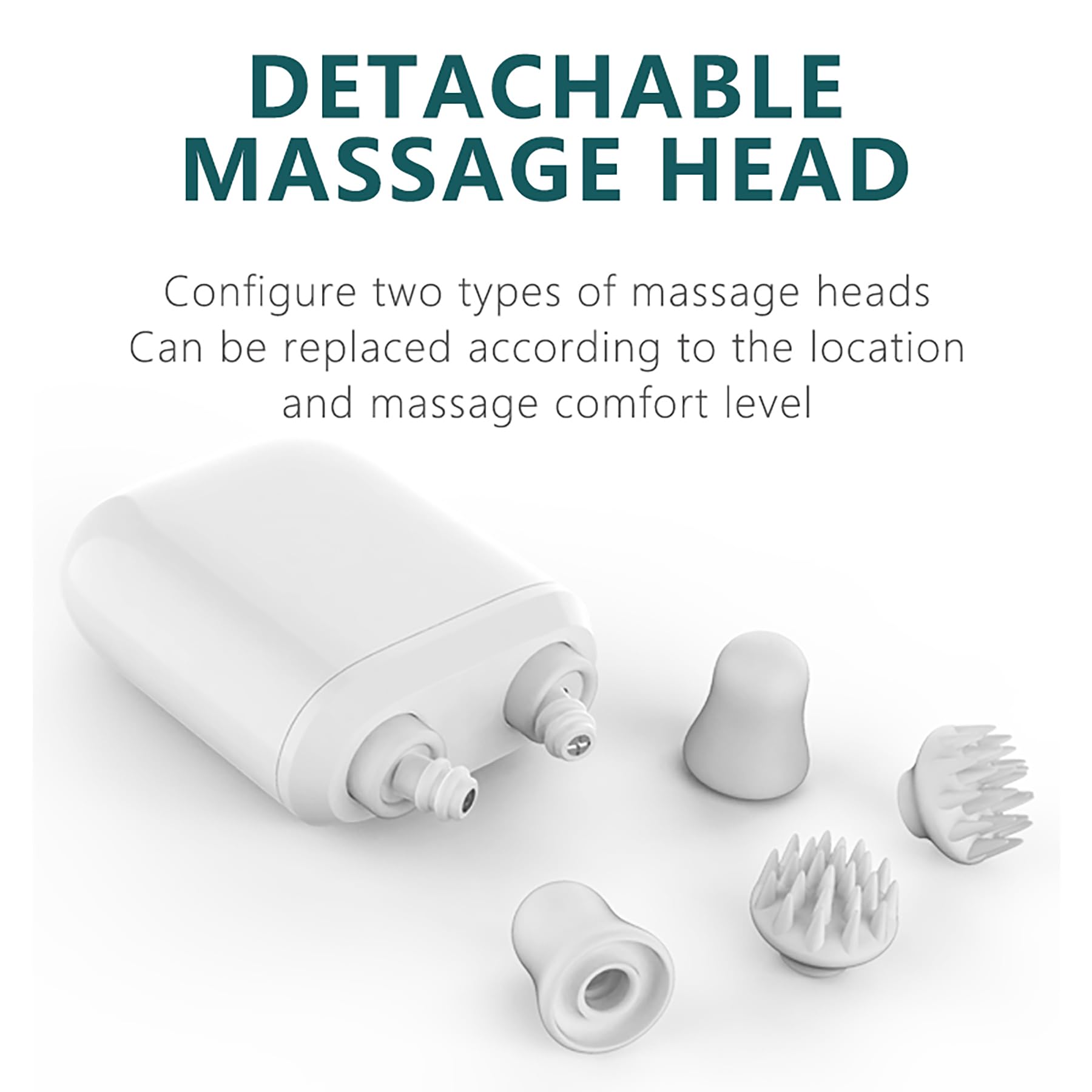 Handheld Massager on the shoulder area for everyday relaxation.