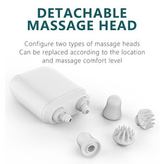 Handheld Massager on the shoulder area for everyday relaxation.