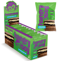 Hangryboy Protein Cookie Sandwich packaging, convenient on-the-go snack.