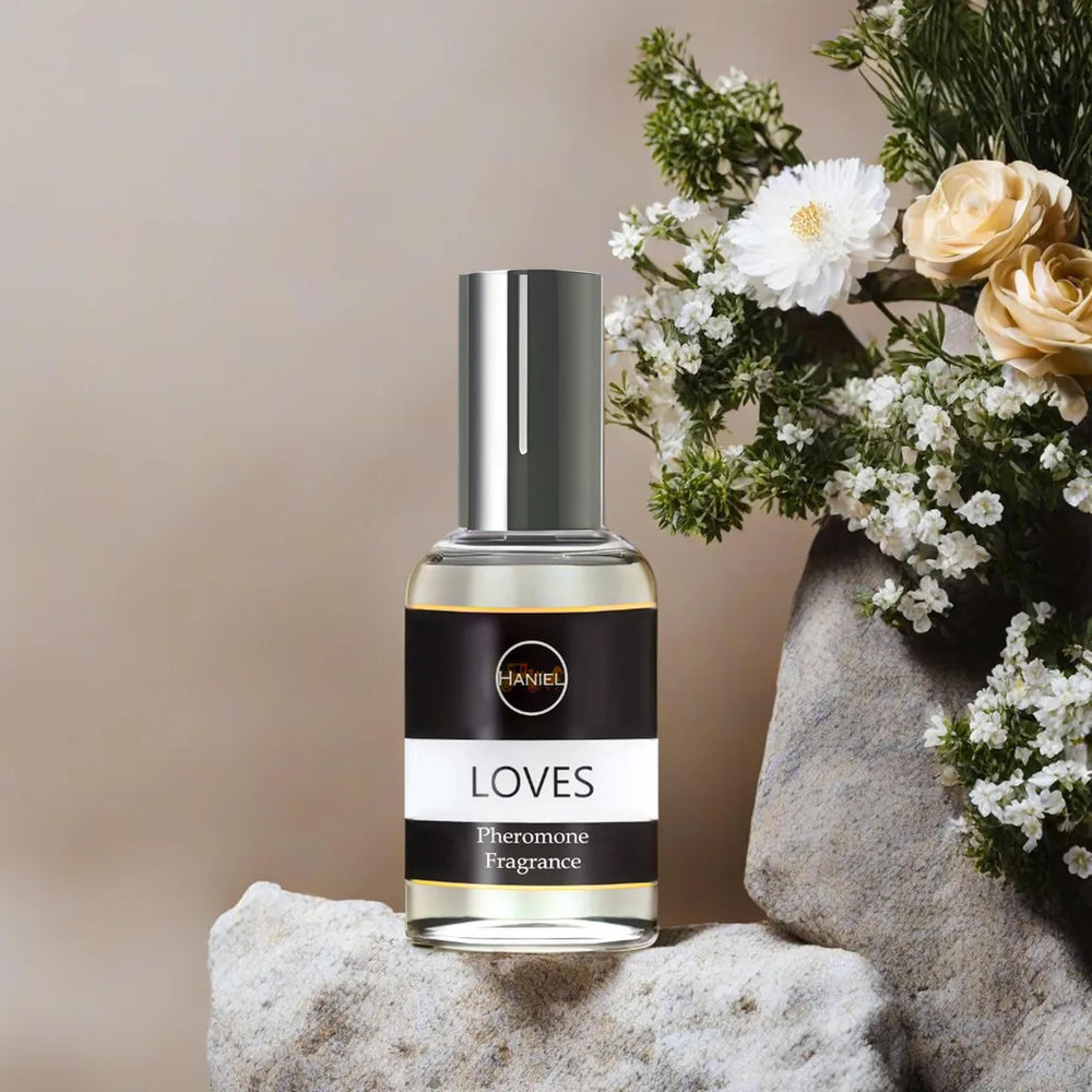 Haniel Pheromones Perfumes for Women floral whisper note highlighting mood-enhancing fragrance.
