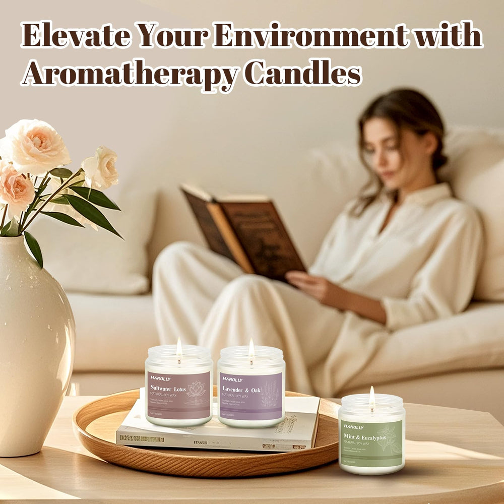 Hanolly 12-pack candles White Gardenia visual for elegant centerpiece ambiance.