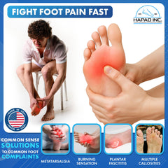 HAPAD self-adhesive metatarsal pads stay secure during long walks.