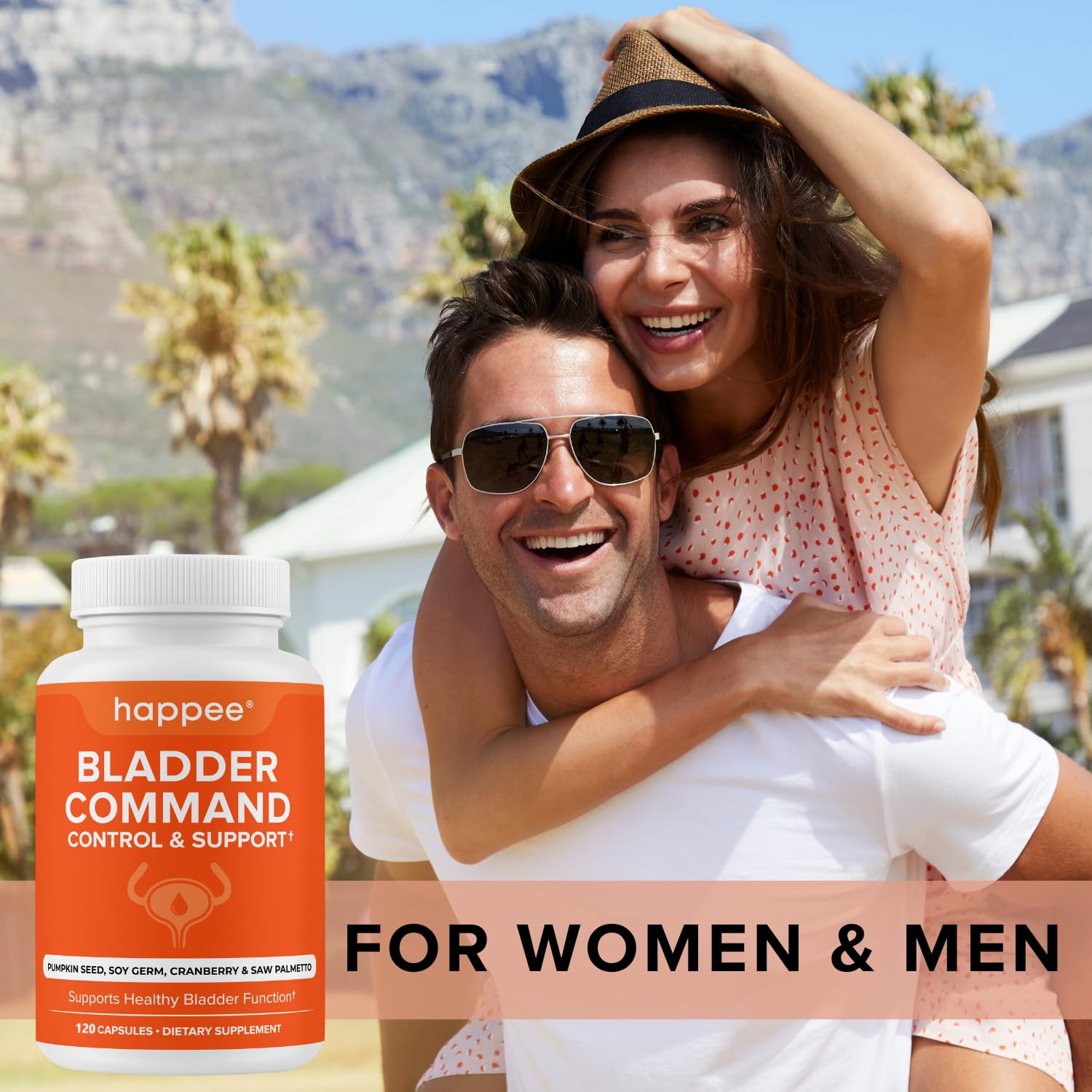Happee Bladder Command packaging box indicating trusted quality and safety