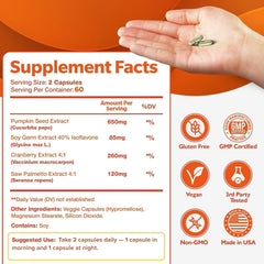 Happee Bladder Command pumpkin seed extract visual for bladder support
