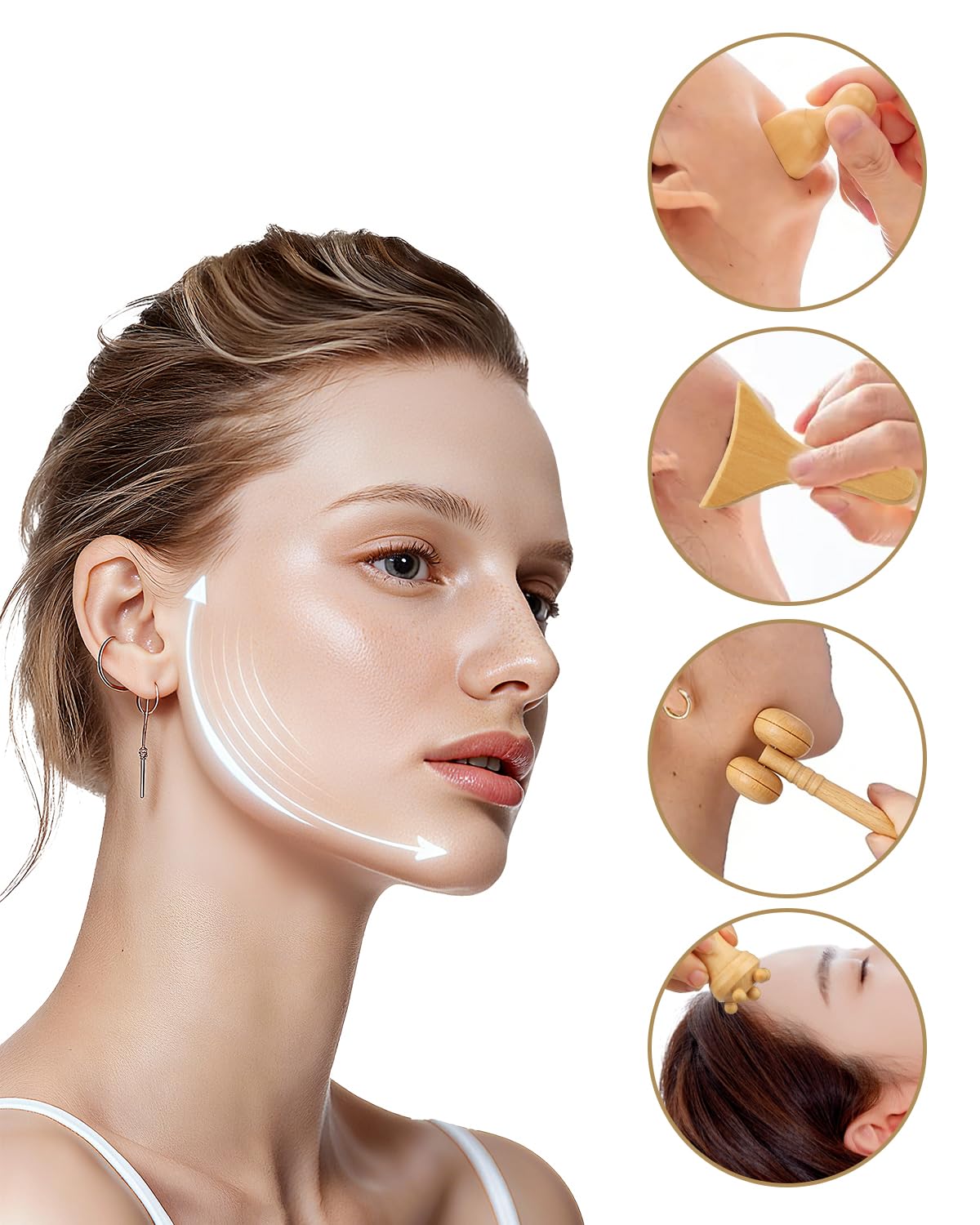 HAPPYER facial massager for facial muscle relief and relaxation.