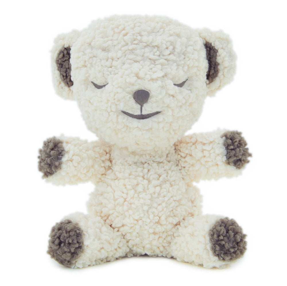 SNOObear plush-cream shows soft cuddly texture for soothing naps.