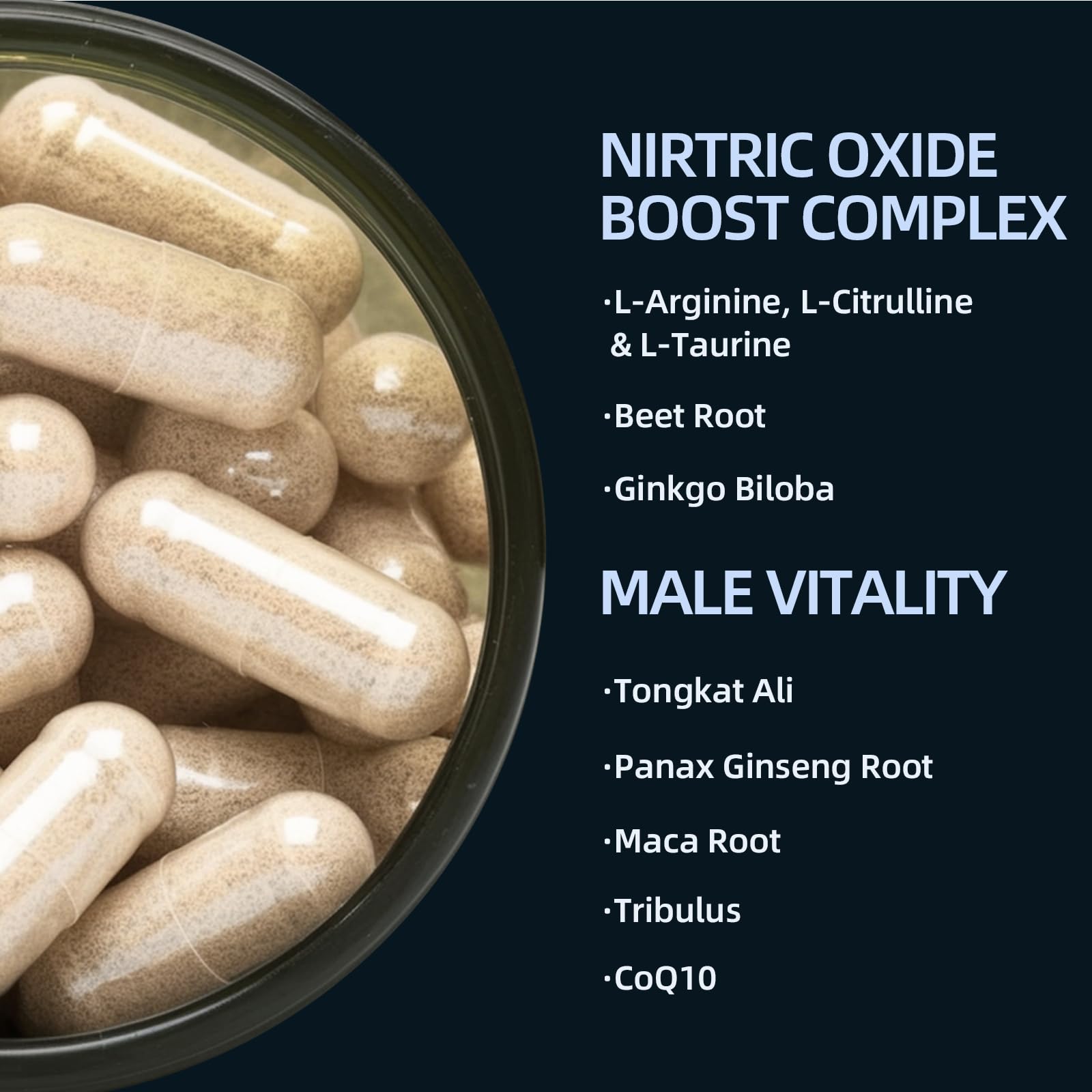 HappieVita booster graphic implying improved workout pump and endurance during training