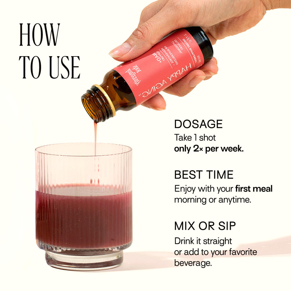 Happy Aging NAD+ shot with rice extract and ceramide for skin moisture