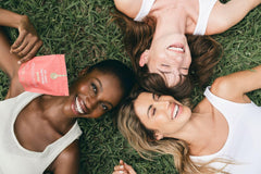 Happy Aging NAD supplement box opened to ingredient list and benefits.