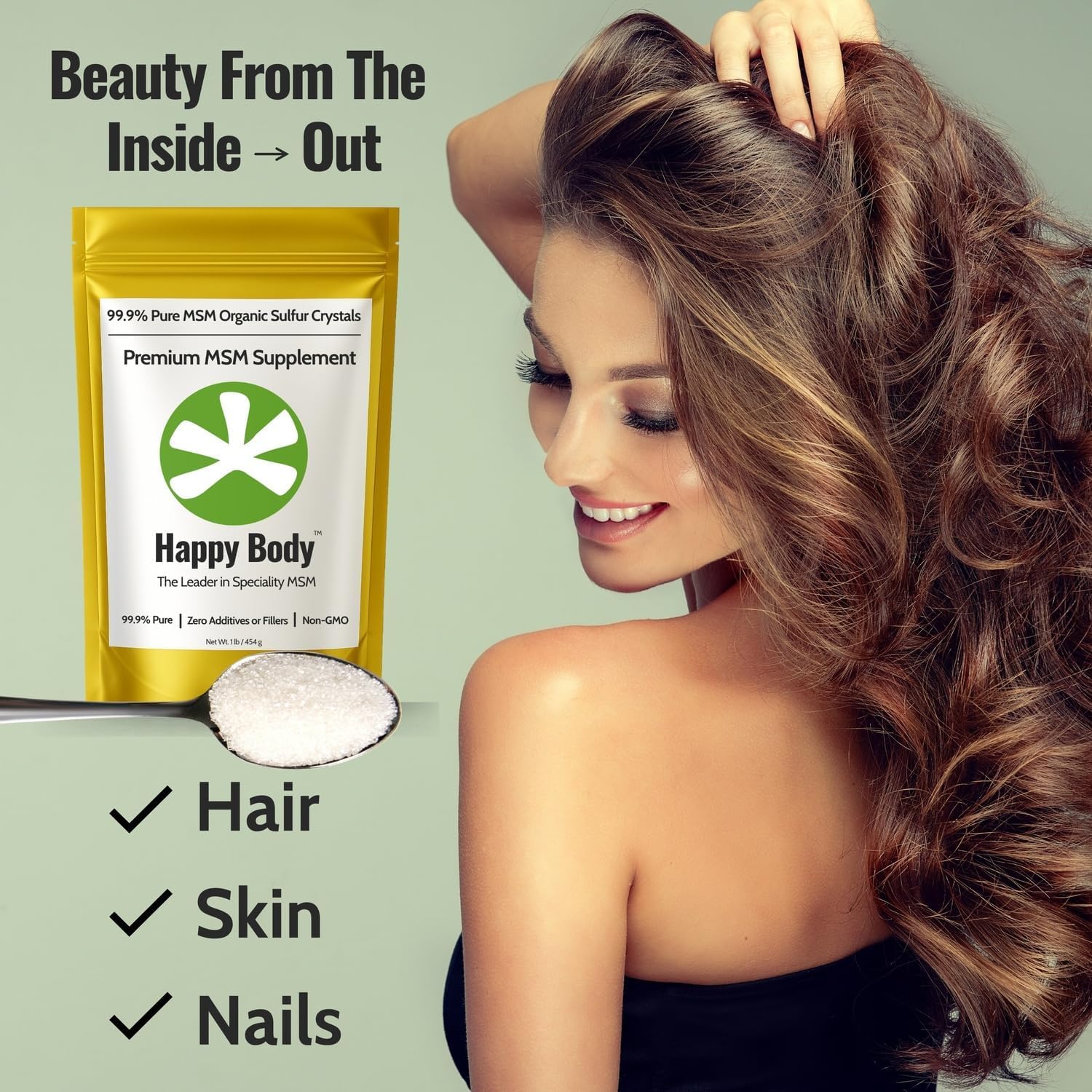 Happy Body MSM Crystals third-party testing for purity