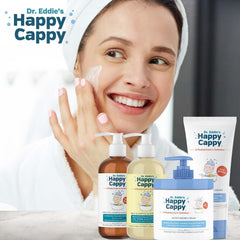 Happy Cappy fragrance-free badge emphasizes hypoallergenic care