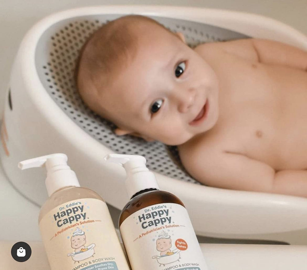 Happy Cappy kid-friendly shampoo suitable for children of all ages.
