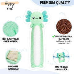 Happy Fuel Axolotl unscented clay beads reveal natural filler.