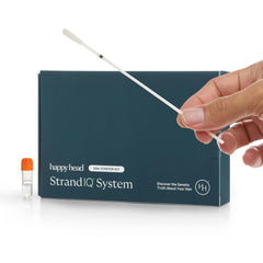 Happy Head StrandIQ kit unboxing for at-home hair health insights