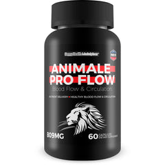 Happy Health Animale Pro Flow bottle cap close-up highlighting premium blood flow support.