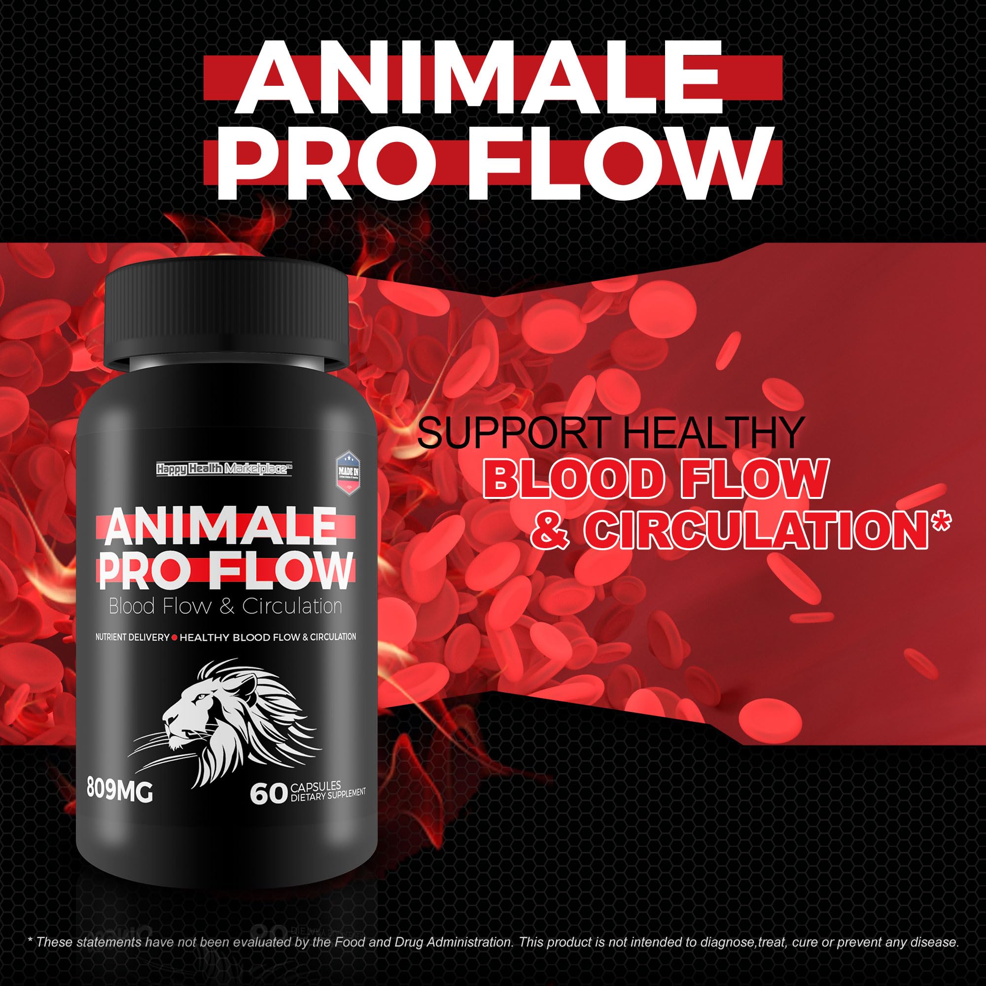 Animale Pro Flow packaging box on desk for convenient at-home use.