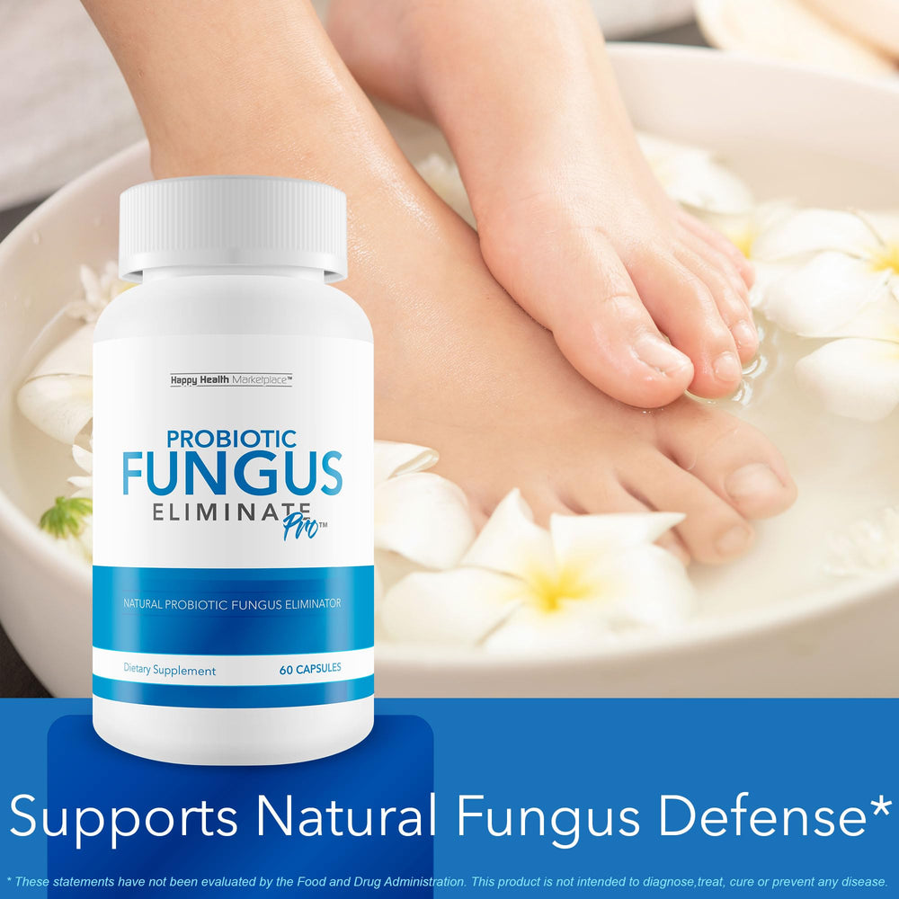 Happy Health Marketplace Probiotic Fungus Eliminate Pro nails before after potential improvement.