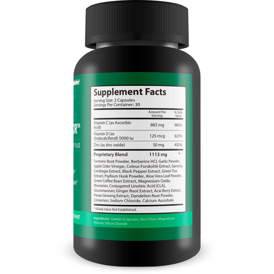 Happy Health Nervous System Savior pills closeup highlighting convenient daily use