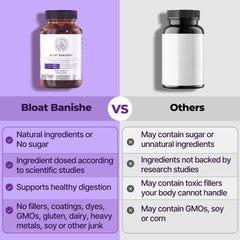 Happy Mammoth Bloat Banisher digestion-science scene shows enzyme blend