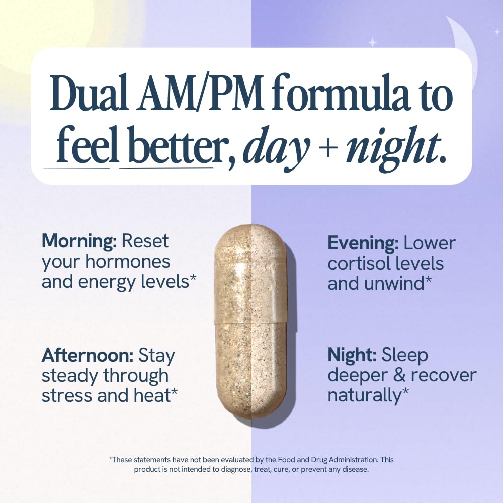 Happy V mood and energy capsule arrangement suggests daily mood support and vitality.