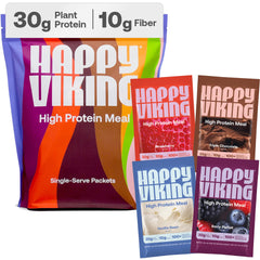Happy Viking bottle pouring, smooth shake texture supports steady energy during workouts