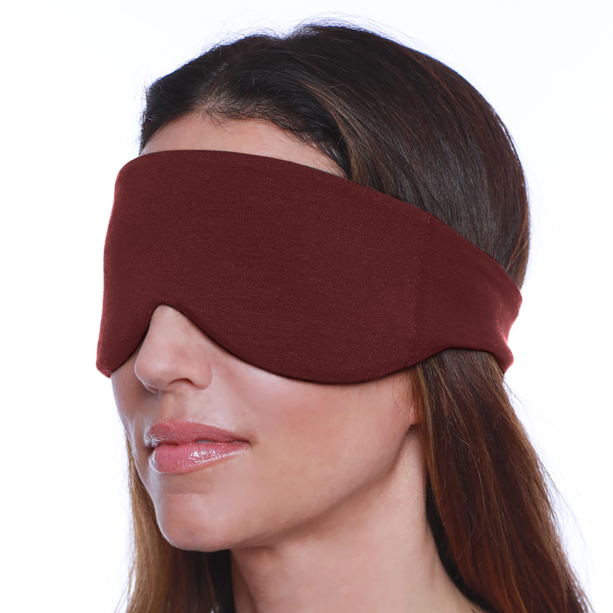 Happyluxe Escape Sleep Mask with buttery-soft fabric blocks light for restful naps.