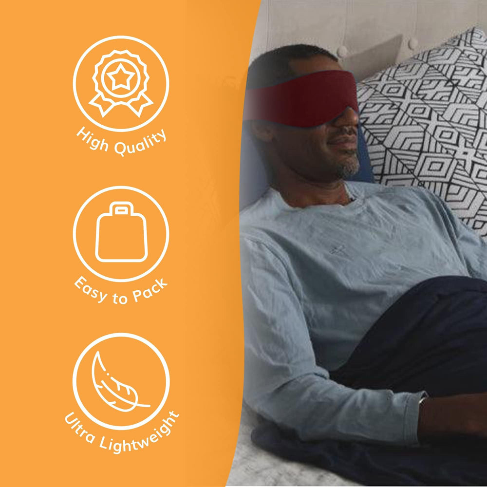 Happyluxe Escape Sleep Mask is travel-packable for easy on-the-go use.