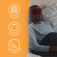 Happyluxe Escape Sleep Mask is travel-packable for easy on-the-go use.
