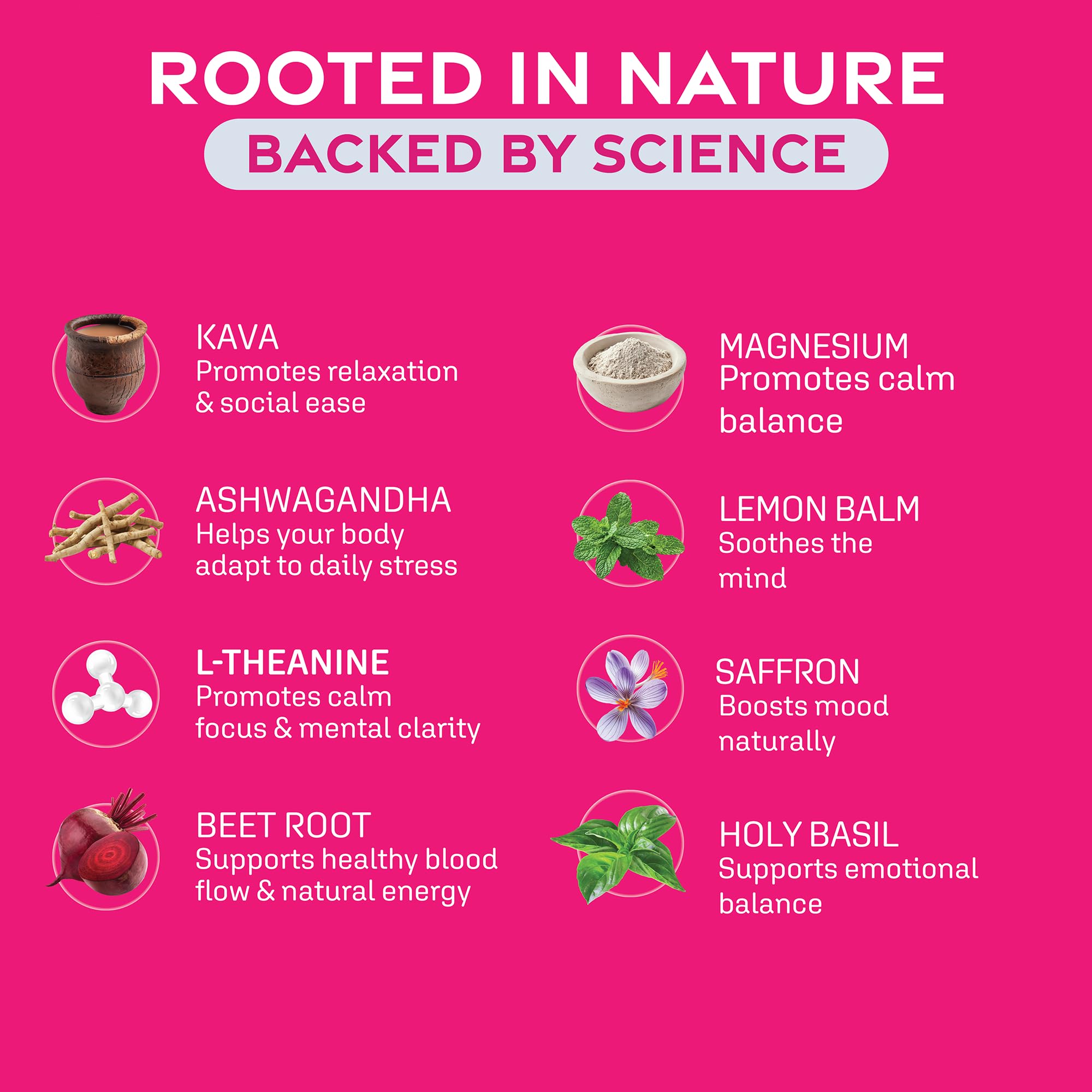 HappySoul Kava Drink Mix Berry bottle label for premium at home rituals