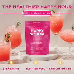 HappySoul Kava Drink Mix Berry party setup versatile for mocktails and gatherings