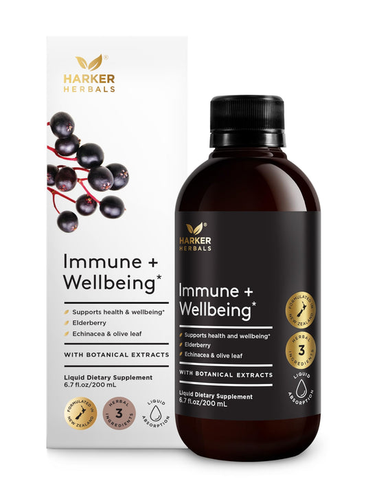 Harker Herbals Immune Syrup bottle for daily immune support.