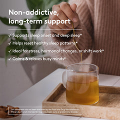 Harker Herbals sugar-free label indicating a non-sugar evening option.