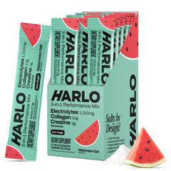 Harlo 3-in-1 electrolytes Watermelon Salt stick-pack for on-the-go hydration