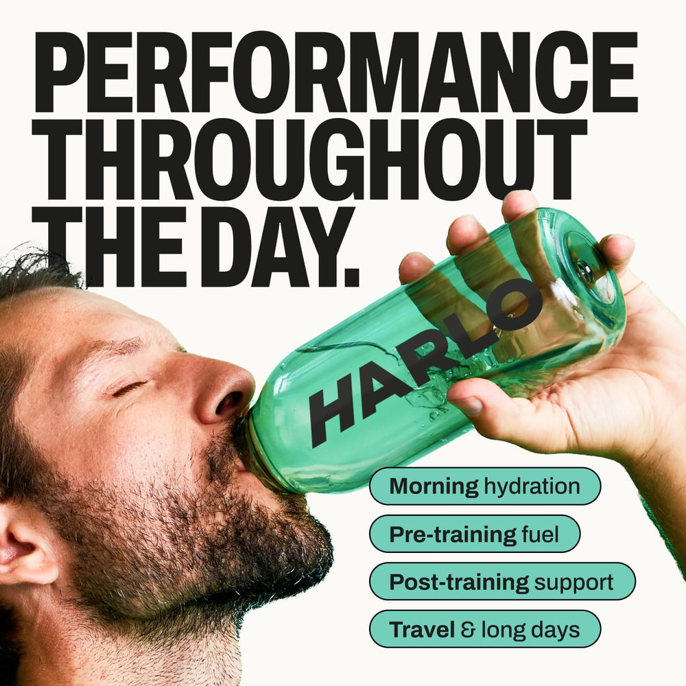 Harlo 2025 AskMen Fitness Award badge on packaging