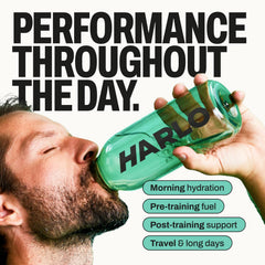 Harlo 2025 AskMen Fitness Award badge on packaging