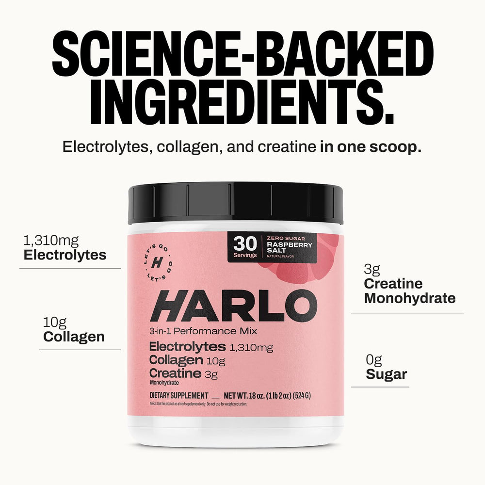Shaker with Harlo raspberry salt flavor during high-intensity training.