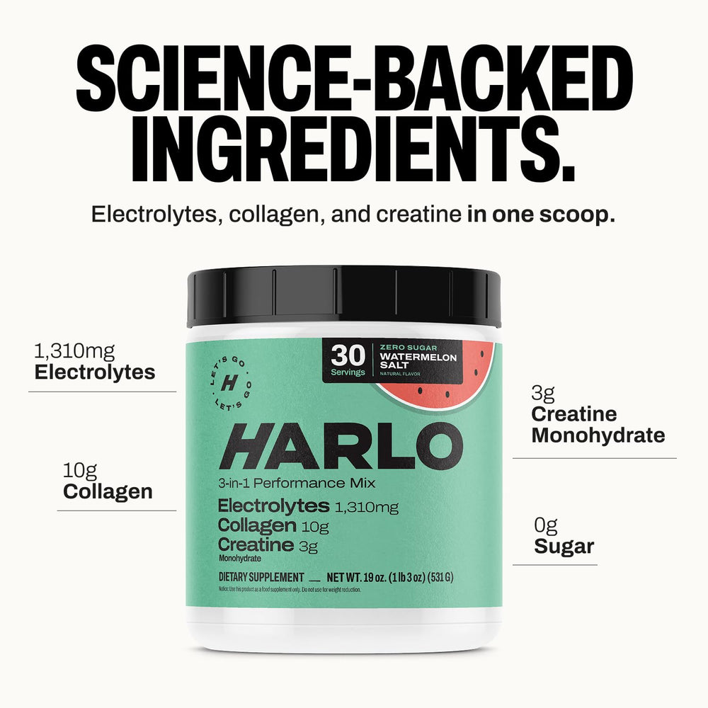 Harlo electrolyte-mixed-glass shows refreshing, sugar-free hydration